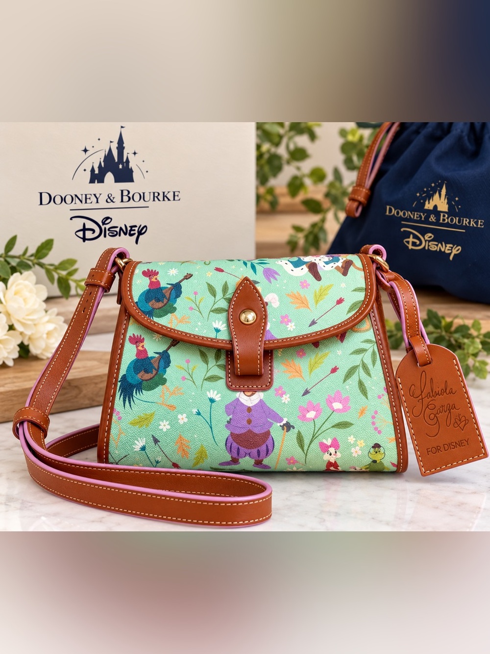 Dooney & Bourke Robin Hood Crossbody Bag by Fabiola Garza Green & Brown